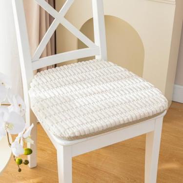 Imagem de Almofadas de cadeira para cadeiras de jantar, pacote com 1/2/4/6, almofadas de assento para cadeiras de sala de jantar, almofadas de cadeira de cozinha em forma de U com laços, almofadas de cadeira