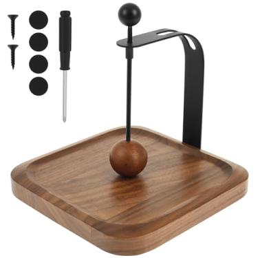 Imagem de Porta-guardanapos preto para mesa, suporte de guardanapo plano com braço pesado, cesta de metal quadrado suporte de guardanapo de jantar para guardanapos de papel, guardanapos de coquetel, perfeito