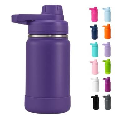 Imagem de Garrafa Térmica Infantil 350ml com Bico Antivazamento e Alça de Transporte (Violeta)