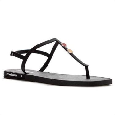 Imagem de Sandália Moleca Tira Pronta Pin Emoji Preto - Feminino-Feminino