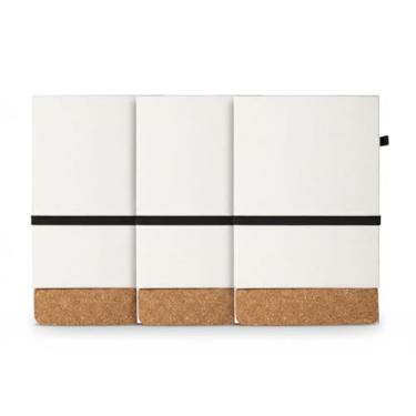 Imagem de Caderno Ecológico de Bolso com Capa Dura, Cortiça e Elástico Preto, 80 Folhas, 14,7x9x1,5cm, Suporte para Caneta (3)