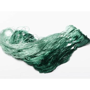 Imagem de RUSHIGUAN 100% pura natureza amoreira fio de seda acessório de joias flores artificiais ponto cruz bordado fio diy kits de costura 6 cores gradientes 22 m cada (5)