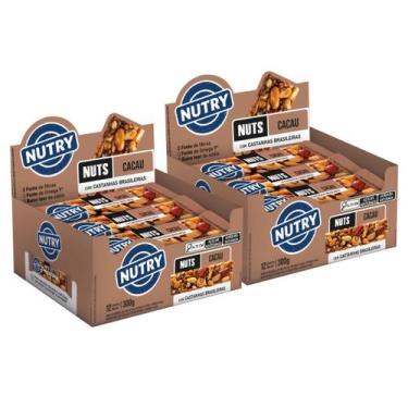 Imagem de 2x Barra de Nuts Nutry Cacau 12 Unidades 25g, Cacau
