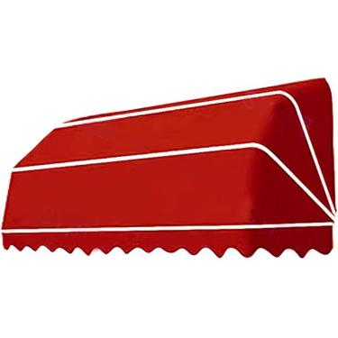 Imagem de Toldo Retrátil Curvado Francês Dobrável Para Pátio, Dossel De Varanda, Toldo Dobrável De Poliéster, Toldo Retrátil Para Pátio Diy, Varanda, Alpendre, Red, 110 * 60 * 60cm