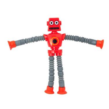 Imagem de Robô Pop It Tubo Led Luz Brinquedo