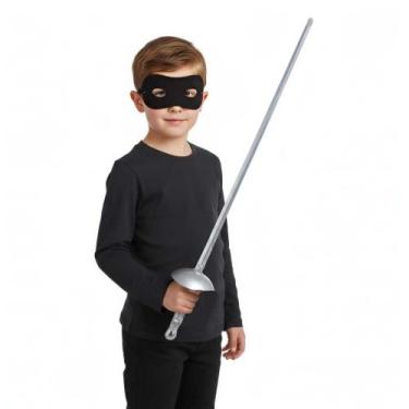 Imagem de Kit Infantil Espada de Brinquedo + Máscara Do Zorro - MWM MODAS