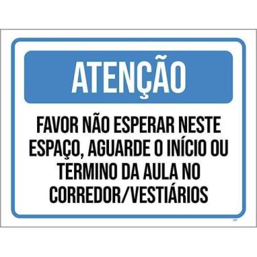 Imagem de Kit 5 Placa Acm Não Esperar Neste Espaço 18X23 - Sinalizo