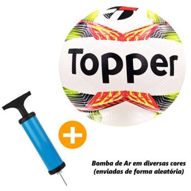Imagem de Kit Bola Bomba de Ar Campo Futsal Volei Society Jogo Esporte - - Toppe