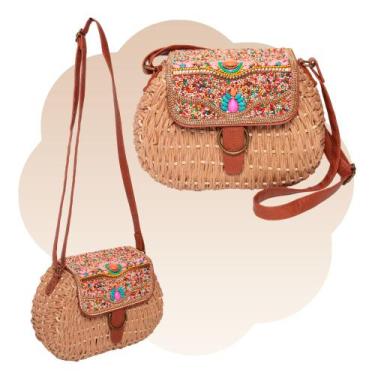 Imagem de Bolsa Feminina Transversal Lateral Moda Praia Verão - Plike