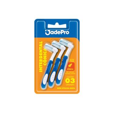 Imagem de JADEPRO Escova Dental Jadepro Interdental Conica Extrafina 2 5-4 5Mm C/3