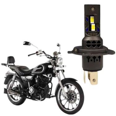 Imagem de Lâmpada Ultraled H4 Moto Kasinski Farol Alto Baixo Milha Branca 6000K 