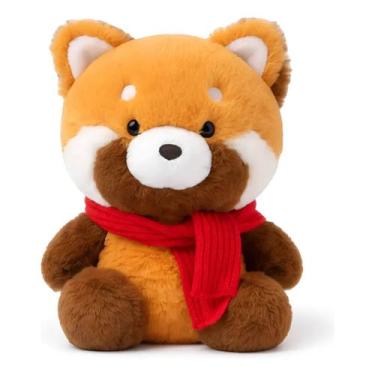 Imagem de Pelúcia Wish Panda Vermelho Miniso 35cm Macia Fofa Original