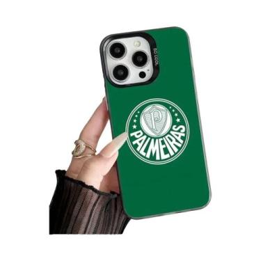 Imagem de Capa Verde Para iPhone Apple 11 12 13 14 15 16 pro Max plus Com Design