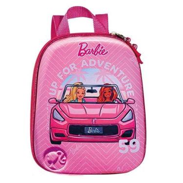 Imagem de Mochila Infantil Costas Com Alças Ajustáveis Menina 3+ Barbie Conversí