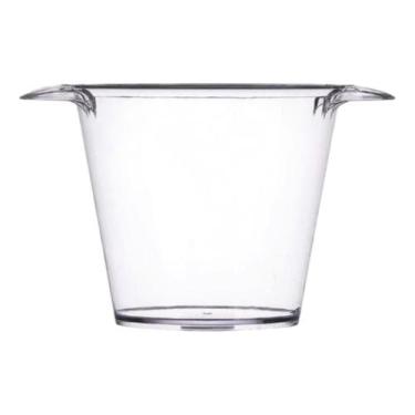 Imagem de Balde De Gelo Acrílico Cristal 4l Com Alça Cerveja Vinho - NoBrand, Tr