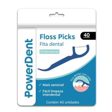 Imagem de Fita Denta PowerDent FlossPicks 40 unidades