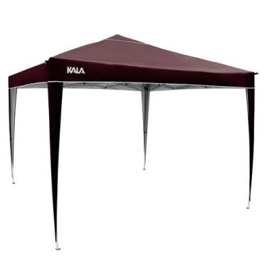 Imagem de Gazebo Dobrável 3x3m Marrom Alumínio 14kg Kala