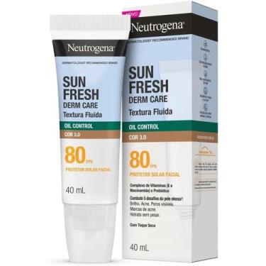 Imagem de Protetor Solar Facial Neutrogena Sun Fresh Derm Care FPS 80 Oil Contro