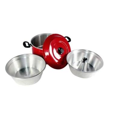 Imagem de Conjunto 6x1 Cozimento A Vapor Continental Vermelho (3pçs)