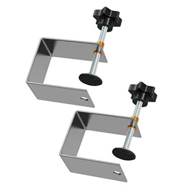 Imagem de loensy 2 peças de grampos frontais de gaveta com clipe de fixação para marcenaria, ferramenta de armário para reparo