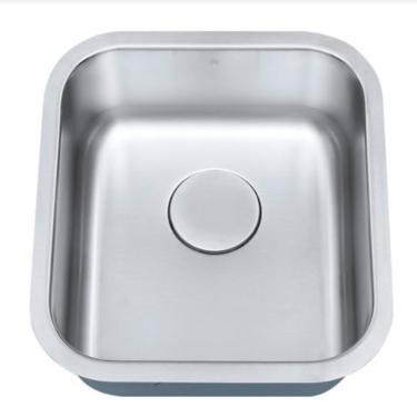 Imagem de Cuba De Embutir Aço Inox 1mm Escovado C111 41,1x45,7x17,8 Cm - Aço Escovado