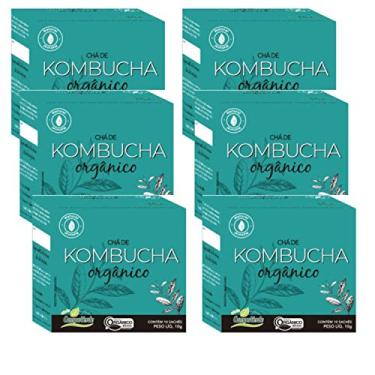 Imagem de Kit 6cx Chá Kombucha Orgânico - chá fermentado (60 sachês) - Campo Verde