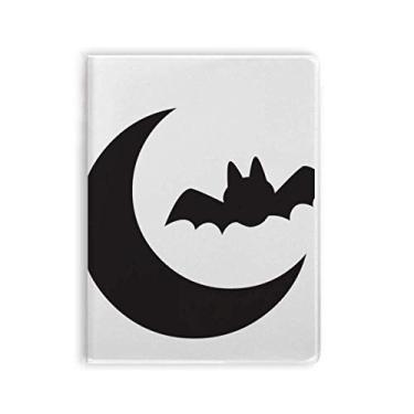 Imagem de Caderno Moon Bat Happy Fear Halloween capa de chiclete diário capa macia