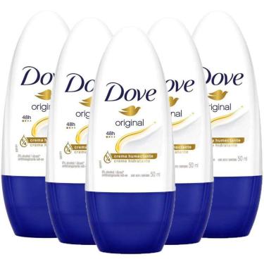 Imagem de Kit 5X 50Ml Desodorante Antitranspirante Roll-On Dove Tradicional