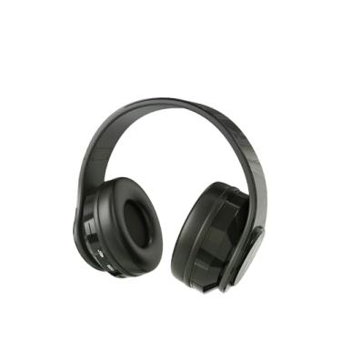 Imagem de Fone De Ouvido Sem Fio Conexão Bluetooth 5.0 Bateria Longa Duração Com Arco Dobravel Para Treino Academia Trabalho Transporte Caminhdas Cor Preto