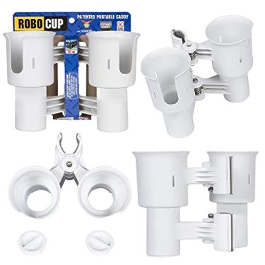 Imagem de ROBOCUP, (branco), melhor suporte de copo para bebidas, vara de pesca, barco, cadeira de praia, carrinho de golfe, cadeira de rodas, andador, baquetas de bateria, suporte de microfone