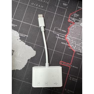 Imagem de Leitor de cartão de memória USB C USB SD TF, adaptador de leitor de cartão micro SD Browniz tipo C USB 3.1 para iPhone, MacBook, iPad, Samsung Galaxy, laptop, suporta dispositivos USB C