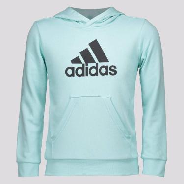 Imagem de Moletom Adidas Big Logo Juvenil Verde Água-Unissex