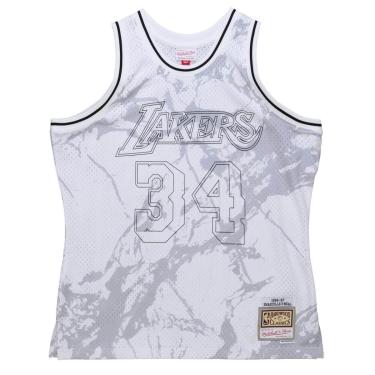 Imagem de Regata Mitchell & Ness Marble Swingman Jersey Los Angeles Lakers Masculino-Masculino