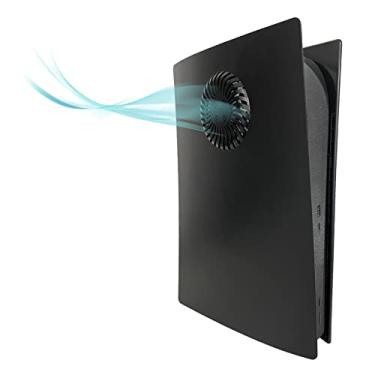 Imagem de Placas faciais edição digital com aberturas de resfriamento, capas para console PS5, acessórios para PlayStation 5 placa protetora de substituição (preto digital)