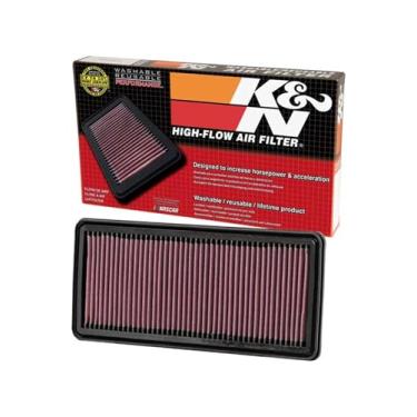 Imagem de K&N Filtro de ar do motor: Alto desempenho, premium, lavável, filtro de ar de substituição para carro: Compatível com Fiat/Citreon/Peugeot/Acura 2004-2019 (Fiorino, Qubo, Nemo, Bipper, RL), 33-2299