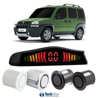 Imagem de Sensor De Estacionamento Ré Display Led Fiat Doblo - Tech One, Vermelh