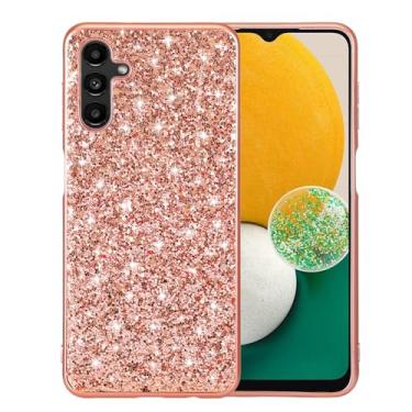 Imagem de Ranyi Capa para Samsung Galaxy A15, capa para Samsung Galaxy A15 5G S156V, capa com strass de diamante brilhante brilhante e flexível com amortecedor fino feminino para Samsung Galaxy A15 5G S156V -