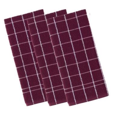 Imagem de Kit 3 panos de prato teka chef premium atoalhado 100% algodão 45x70 cm