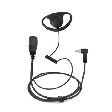 Imagem de PROMAXPOWER Fone de ouvido em forma de D de 1,5 fios com microfone PTT compatível com Motorola Radios SL300, SL3500e, SL7550, SL1K, TLK100