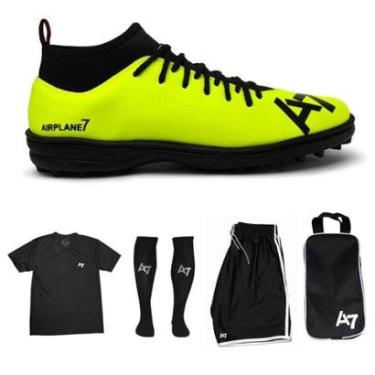 Imagem de Chuteira Botinha Society + Camiseta + Short + Meião + Porta Chuteira-Masculino