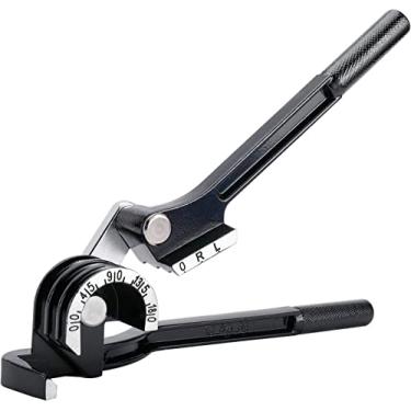 Imagem de BTSHUB Curvador de tubo, dobrador de tubos de 180 graus para tubos de 1/4", 5/16" e 3/8", dobrador manual 3 em 1 para tubos de cobre, latão, alumínio e aço fino