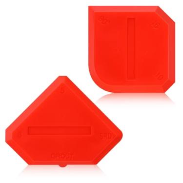 Imagem de Outus Conjunto de 2 ferramentas de calafetagem de silicone selante de rejunte ferramenta para selagem de piso de cozinha banheiro (vermelho)
