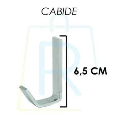 Imagem de Cabide Porta Toalha 1 Gancho Quadrado Cromado Para Banheiro Cd. 3752 -