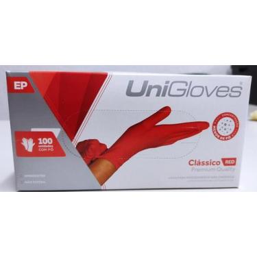 Imagem de Luva Unigloves Clássico Red, C/Pó, EP - 100und