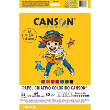 Imagem de Bloco para Educação Artística 8 Cores A4 80G  32 Folhas - Fila Canson