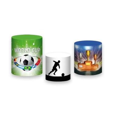 Imagem de Trio De Capa Cilindro - Futebol Copa Do Mundo Bola 005 - Via Cores