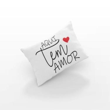 Imagem de Almofadas Baguete Cheia Decorativa Gratidão Com Frases com Zíper Enchi