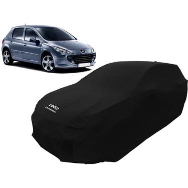 Imagem de Capa Automotiva Para Carro Esportivo Peugeot 307 - Mz, Preta
