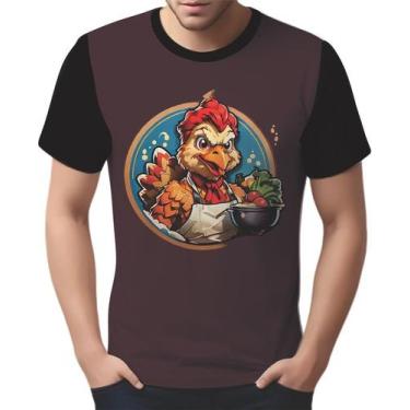 Imagem de Camisa Camiseta Tshirt Chefe Galo Cozinheiro Cozinha 1 - Enjoy Shop, P