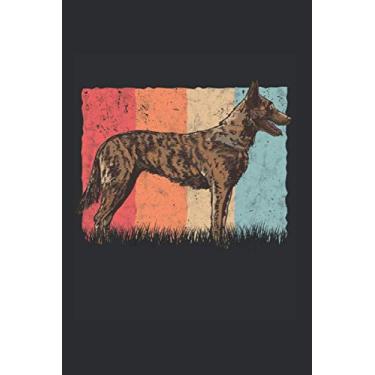 Imagem de Hollandse Herder Notizbuch: Hollandse Herder Retro Holland Schäferhund / 6x9 Zoll / 120 karierte Seiten Seiten